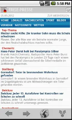 Presse android App screenshot 2